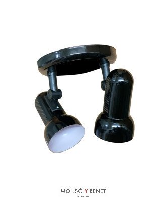 PLAFON CARTAGENA-2 Y-401/2 NEGRO