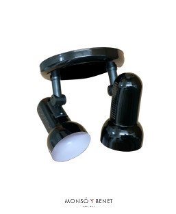PLAFON CARTAGENA-2 Y-401/2 NEGRO