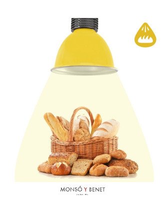 COLGANTE CAMPANA CA30PANA PANADERIAS Y PASTELERÍAS AMARIL