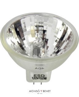 BOMBILLA FOTO ESD 120V 150W GY5.3 PATAS PLANAS