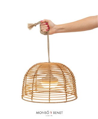 LAMPARA TECHO FIBRA VEGETAL BOSAHANG COLGANTE