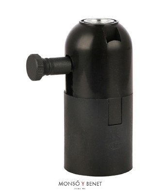 PORTALAMPARAS No. 12141 CON REGULADOR NEGRO