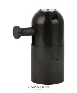 PORTALAMPARAS No. 12141 CON REGULADOR NEGRO