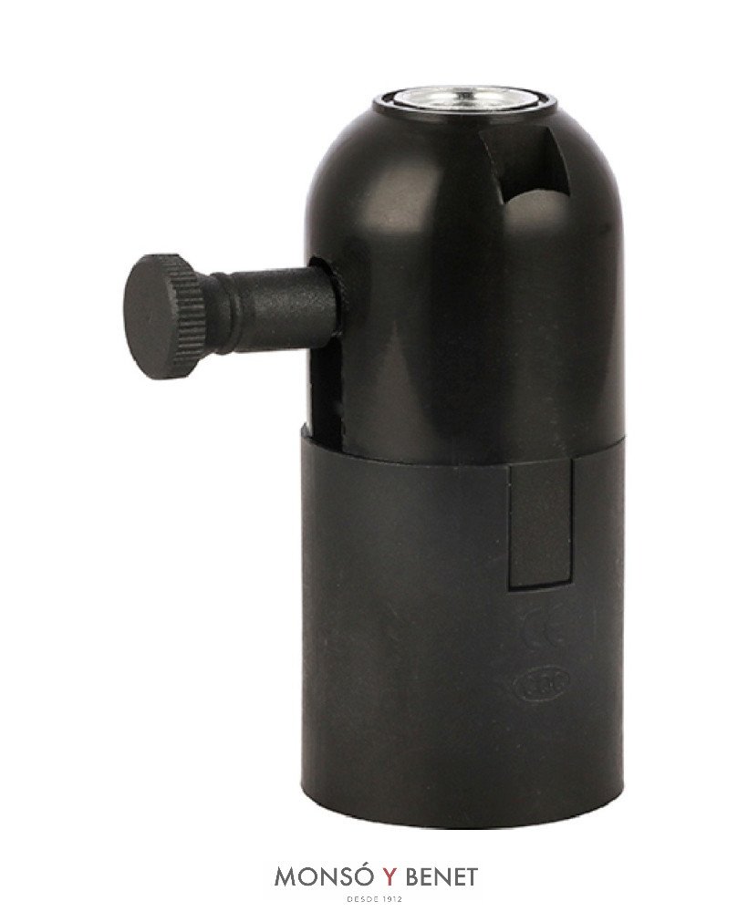 PORTALAMPARAS No. 12141 CON REGULADOR NEGRO