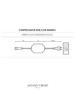 CONTROLADOR CON CONEXIÓN Y MANDO A DISTANCIA TL100