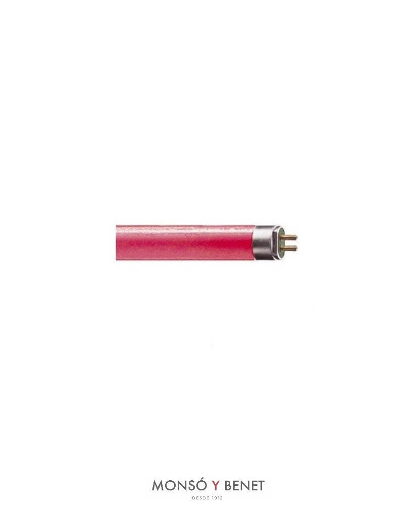 TUBO FLUORESCENTE FQ COLOR ROJO 1A. MARCA 80W G 5