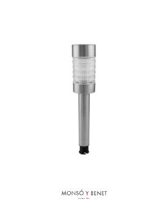 FAROLILLO SOLAR ESTOQUE ES-7536 INOXIDABLE LUZ BLANCA