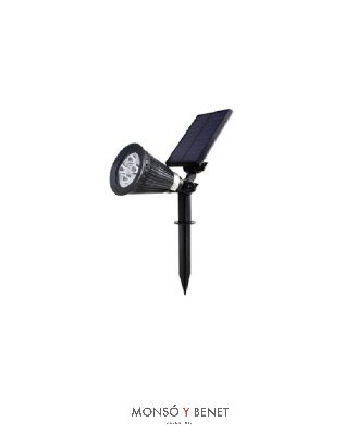 APLIQUE PARED O ESTOQUE SUELO FS-8176 PLASTICO NEGRO 6000K
