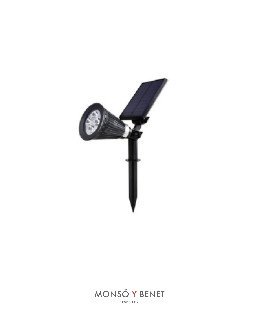 APLIQUE PARED O ESTOQUE SUELO FS-8176 PLASTICO NEGRO 6000K
