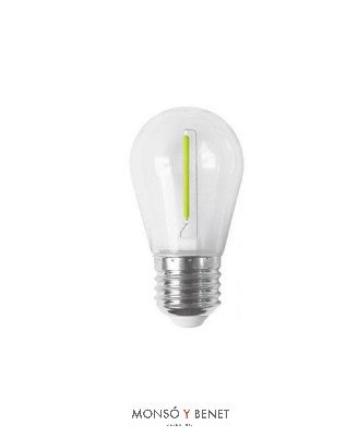 BOMBILLA LED ESFERICA PLASTICO 01EONV VERDE