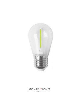 BOMBILLA LED ESFERICA PLASTICO 01EONV VERDE