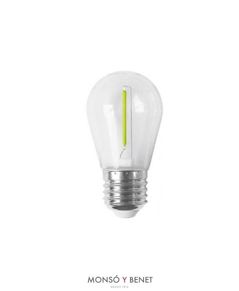 BOMBILLA LED ESFERICA PLASTICO 01EONV VERDE