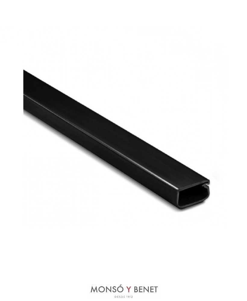 CANALETA ADHESIVA 2 METROS 2408-8G 21x11.5mm. NEGRO