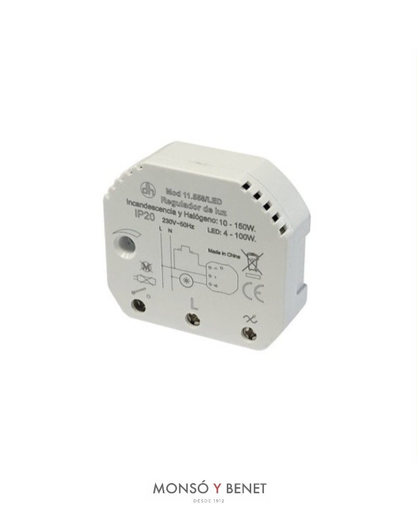 REGULADOR DE INTENSIDAD LUZ PARA LED LBD1G 20-150w 3 HILOS