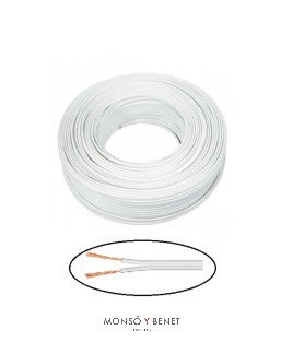 ROLLO 100M.PARALELO AUDIO 2X0.75 BLANCO