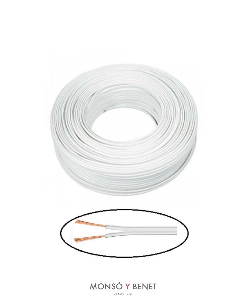 ROLLO 100M.PARALELO AUDIO 2X0.75 BLANCO