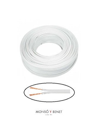 ROLLO 100M.PARALELO AUDIO 2X0.5 BLANCO