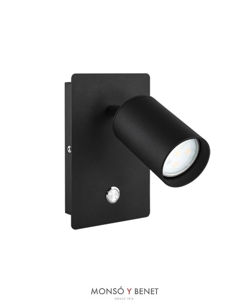 APLIQUE FOCO PARED GU10 FP-2782 NEGRO