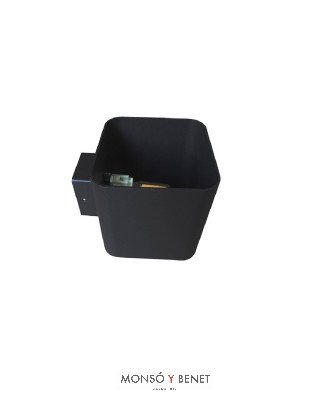 APLIQUE LED PARED VI-2076 NEGRO 3000K