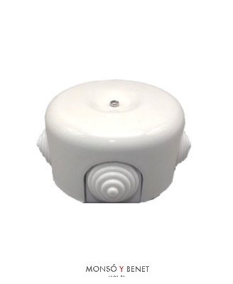 CAJA DE EMPALMES DE PORCELANA BLANCA 9230-P Ø75X45mm