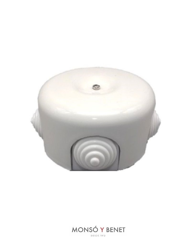 CAJA DE EMPALMES DE PORCELANA BLANCA 9230-P Ø75X45mm