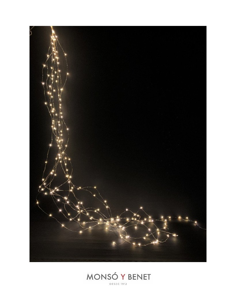 NEBULOSA 200 LEDS BLANCO CALIDO INTEMPERIE IP44 A20109