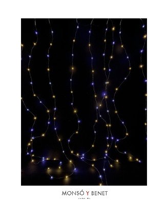 CORTINA 300 GRANOS LED FRIO/CALIDO A30809