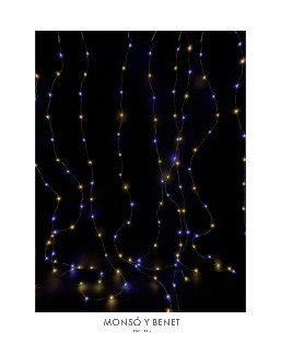 CORTINA 300 GRANOS LED FRIO/CALIDO A30809