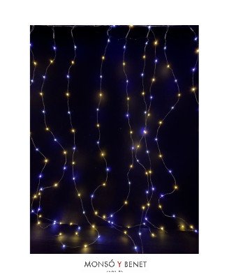 CORTINA 300 GRANOS LED FRIO/CALIDO A30809