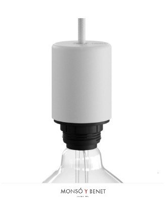 KIT PORTALAMPARAS+FUNDA CORTA 62035-C B BLANCA
