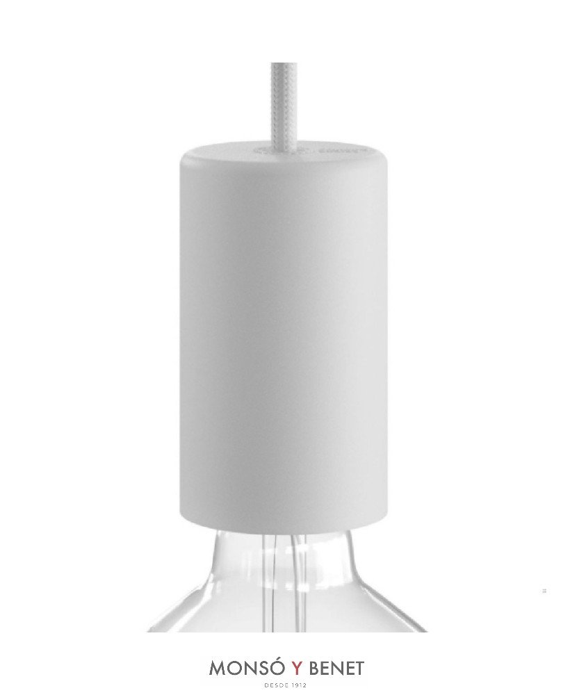 KIT PORTALAMPARAS+FUNDA LARGA 62035-L B BLANCA