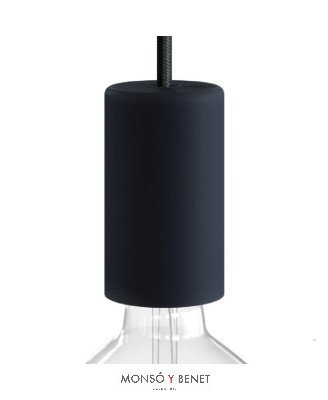 KIT PORTALAMPARAS+FUNDA LARGA 62035-L N NEGRO