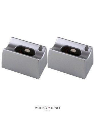 KIT 2 PORTALAMPARAS LINESTRA No. 21483-P S14S PLATA