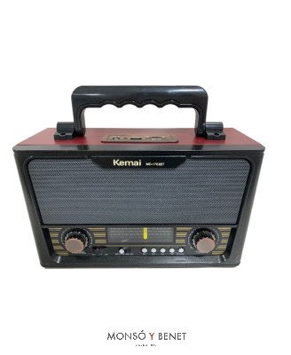 RADIO RETRO MADERA AM/FM/SW/MP3 USB/TF RF-8208