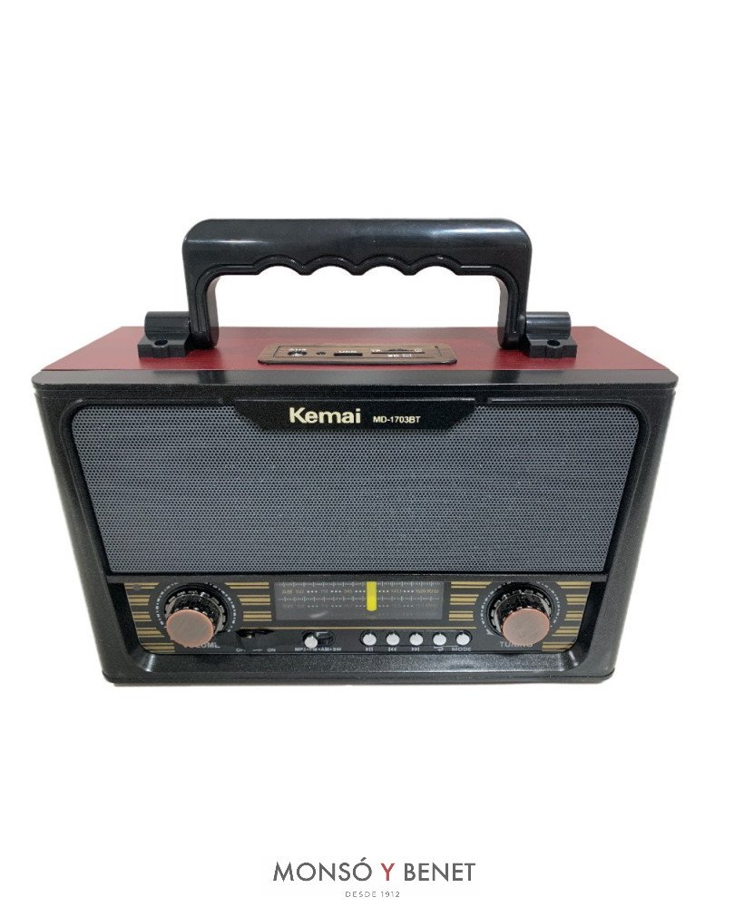 RADIO RETRO MADERA AM/FM/SW/MP3 USB/TF RF-8208