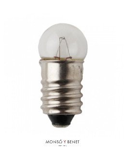 BOMBILLA LINTERNA ESFERICA 3.5 V E10