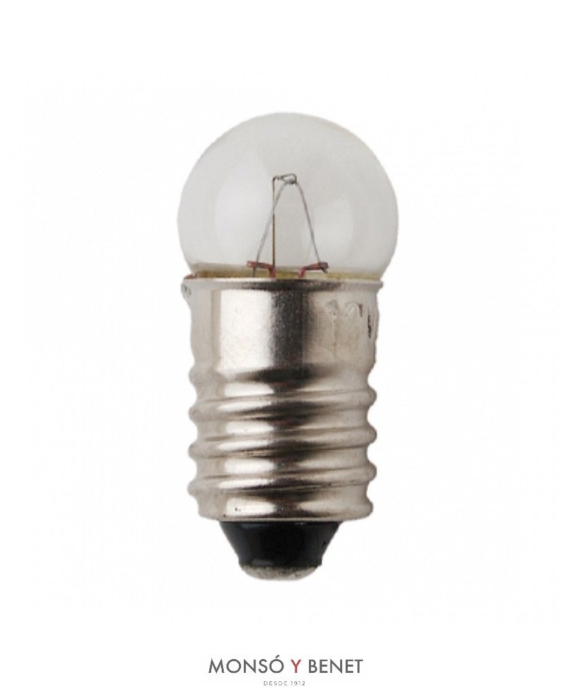 BOMBILLA LINTERNA ESFERICA 3.5 V E10