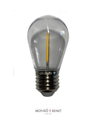 BOMBILLA LED ESFERICA PLASTICO 01EON3 2700K