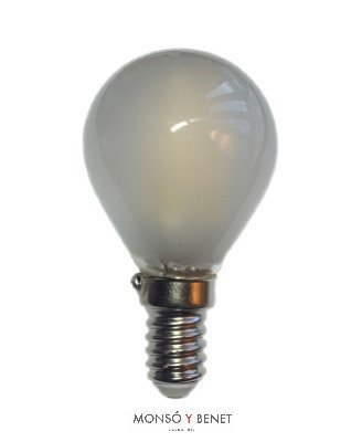 BOMBILLA LED ESFERICA MATE 04EMM2 E14 2800K
