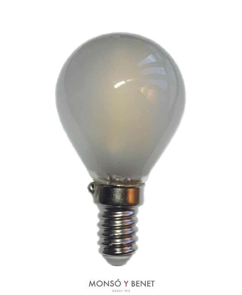 BOMBILLA LED ESFERICA MATE 04EMM2 E14 2800K