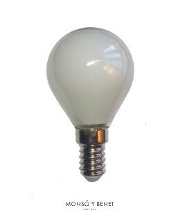 BOMBILLA LED ESFERICA 4.5W OPAL REGULABLE 05ERM2 E14 2700K