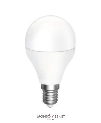 BOMBILLA LED ESFERICA MATE 05EDM6 E14 6500K