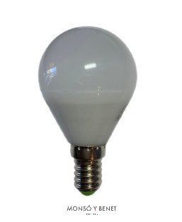 BOMBILLA LED ESFERICA MATE 07EDM6 E14 6500K