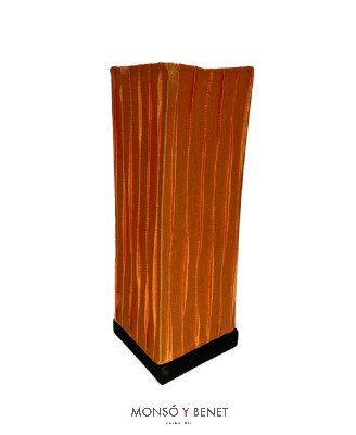 LAMPARA SOBREMESA TELA PLISADA LSTISSU RECTANGULAR