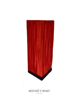 LAMPARA SOBREMESA TELA PLISADA LSTISSU RECTANGULAR