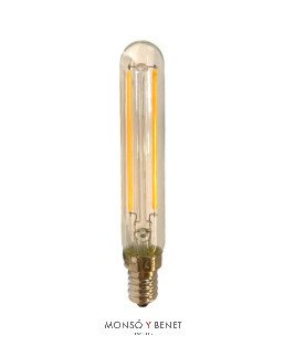 BOMBILLA LED CARBO TUBO T20x115mm. 4CATD2 4W 2500K E14