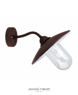 FAROL PARED WALLY-2 MARRON