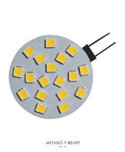 BOMBILLA PLANA LED BIPIN 12V 2.5W 02WB3B G4 3200K