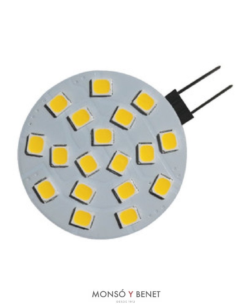 BOMBILLA PLANA LED BIPIN 12V 2.5W 02WB3B G4 3200K
