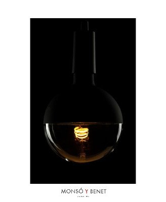 BOMBILLA LED GLOBO 150 DIMABLE REFLECTOR NEGRO 08G1RN2 E27